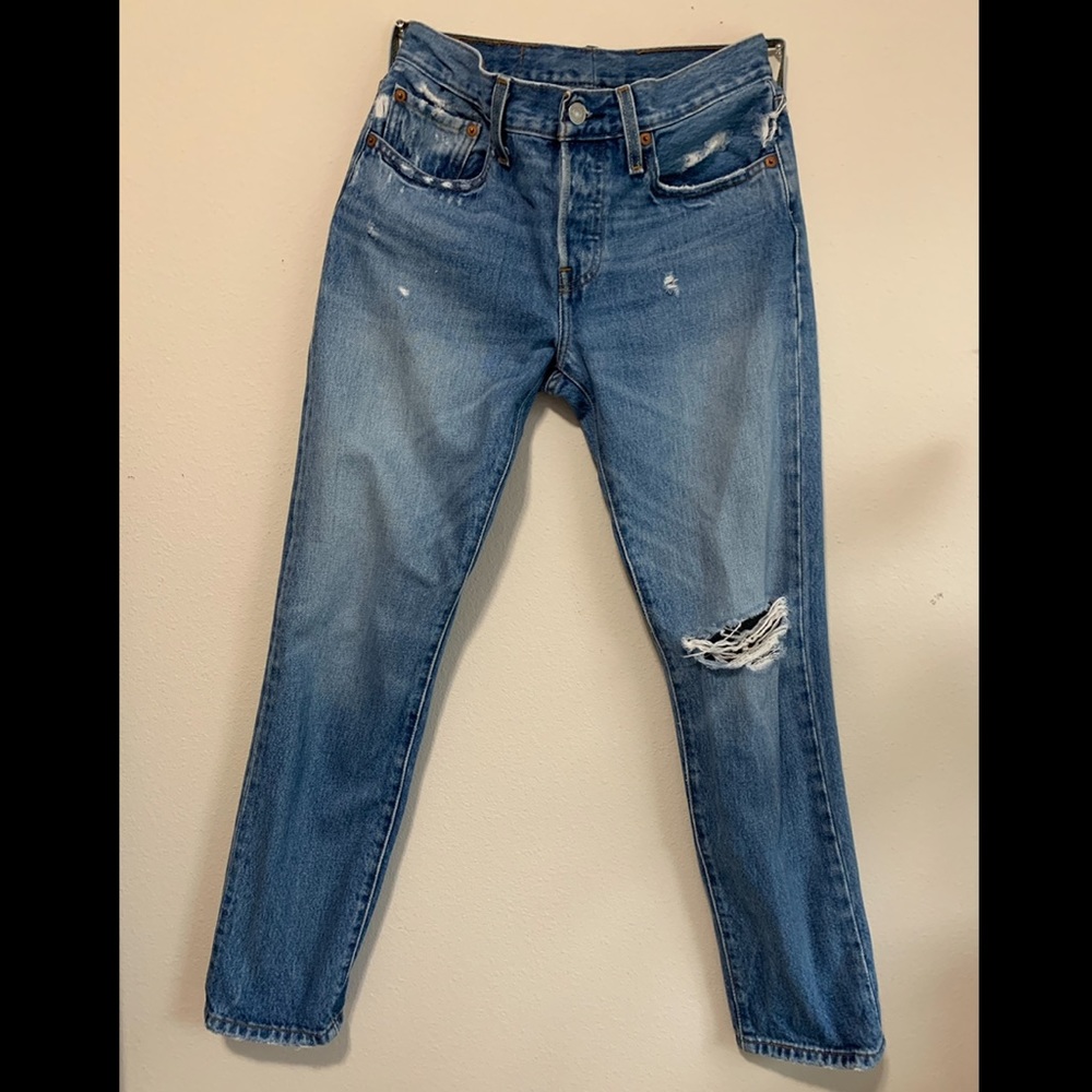 Distressed 501s